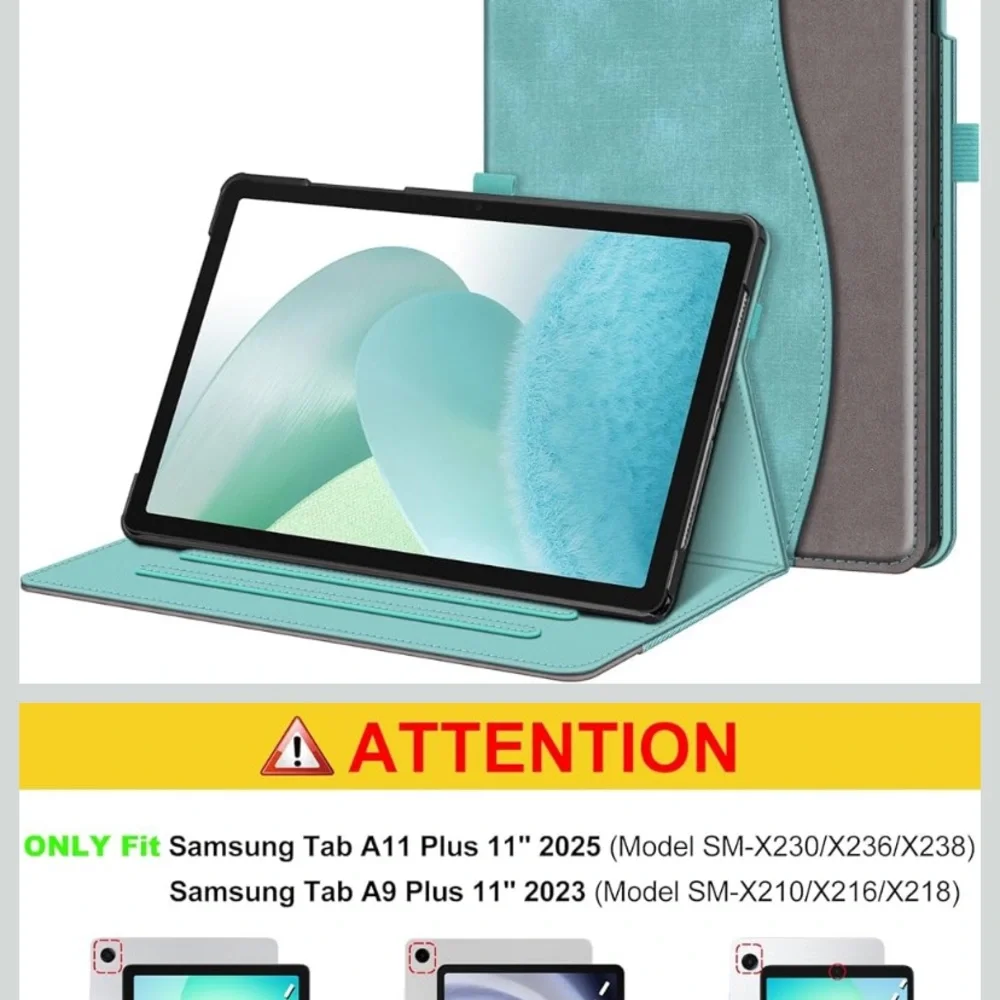 Aqua and Gray Tablet Cover
